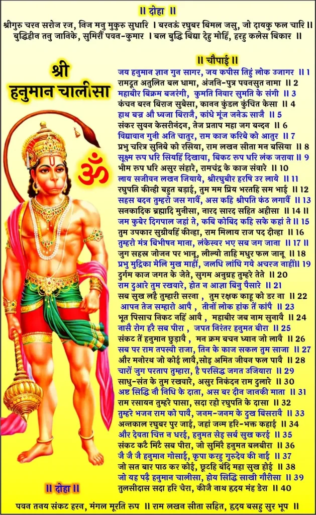 Shri Hanuman Chalisa Lyrics